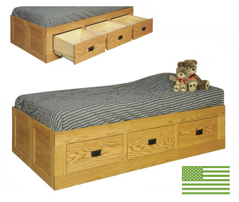 Amish Brady Storage Bed